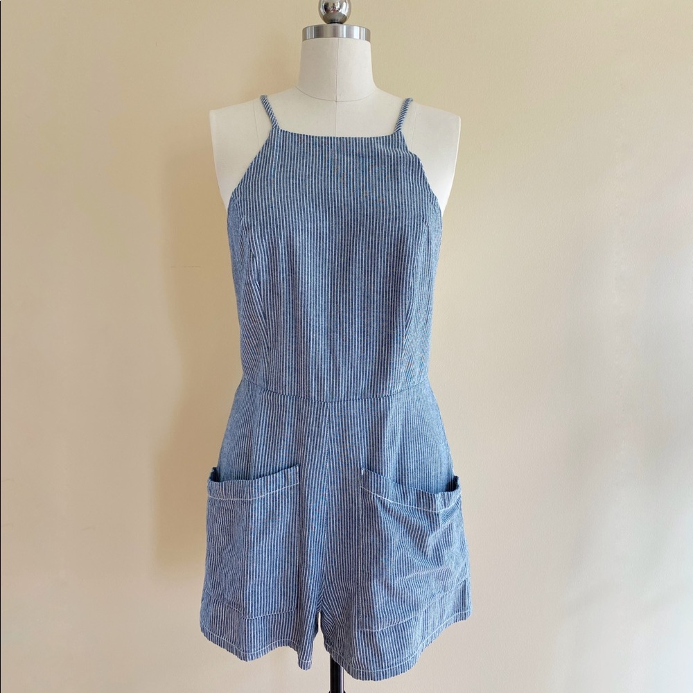 BDG / Urban Outfitters railroad stripe overalls